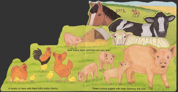 Animal Line up Farm  spread