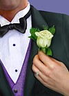 Digital illustration of wedding groom