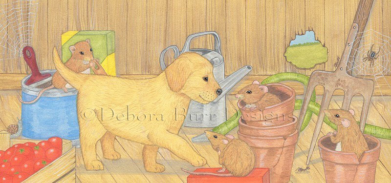 Red Riding Hood in kitchen