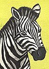 African Savanah Zebras and Chimpanzees artwork