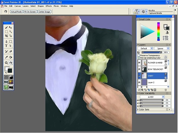 Painting in Corel Painter