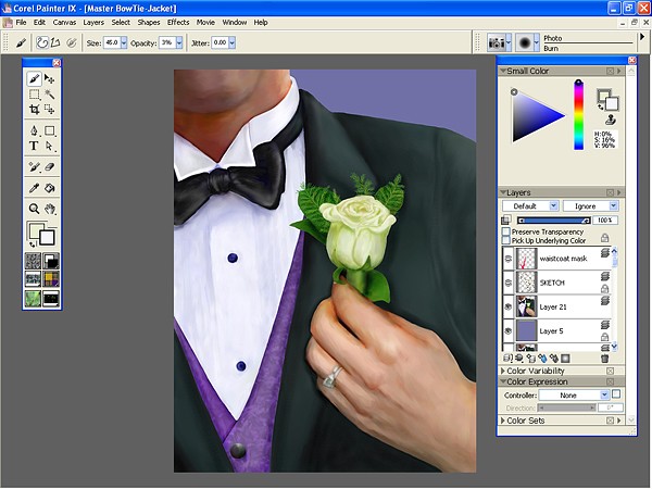Finshed painting in Corel Painter