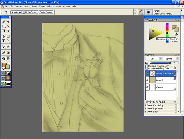 How i work pencil scan